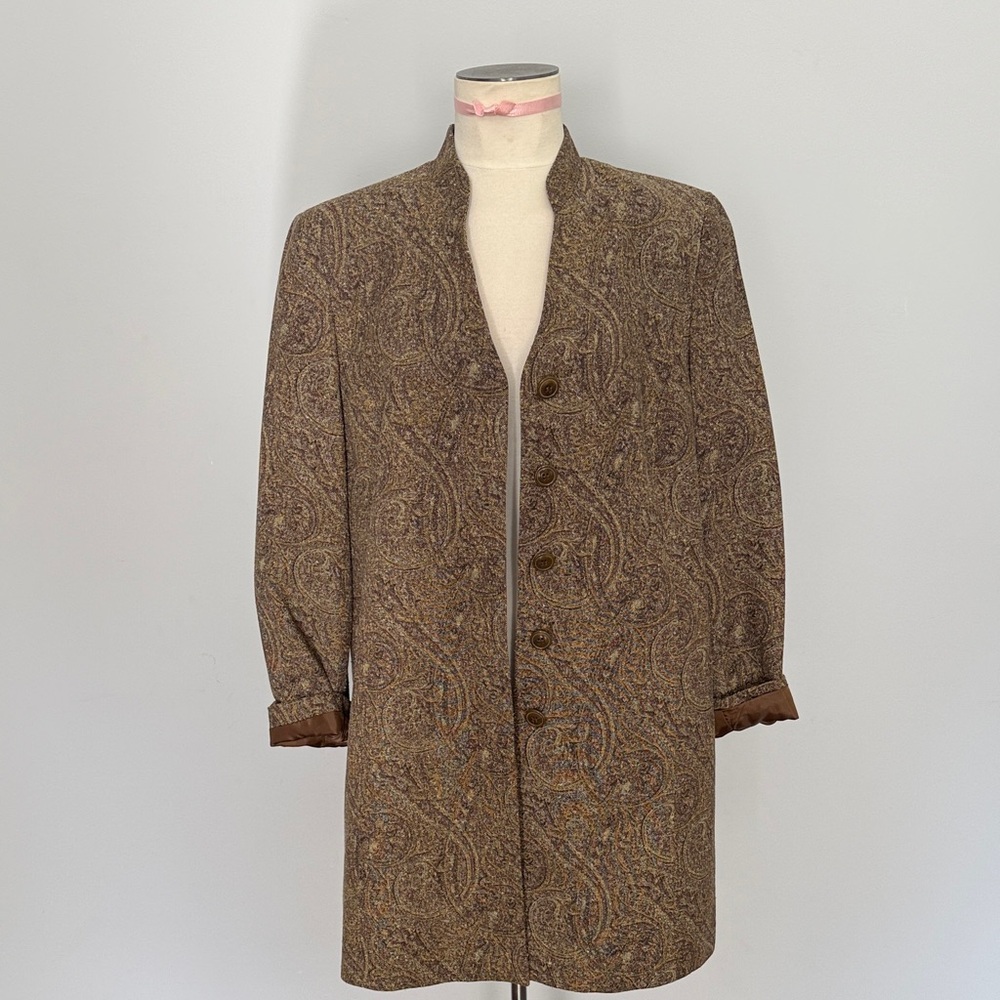 Karen Scott Paisley Coat